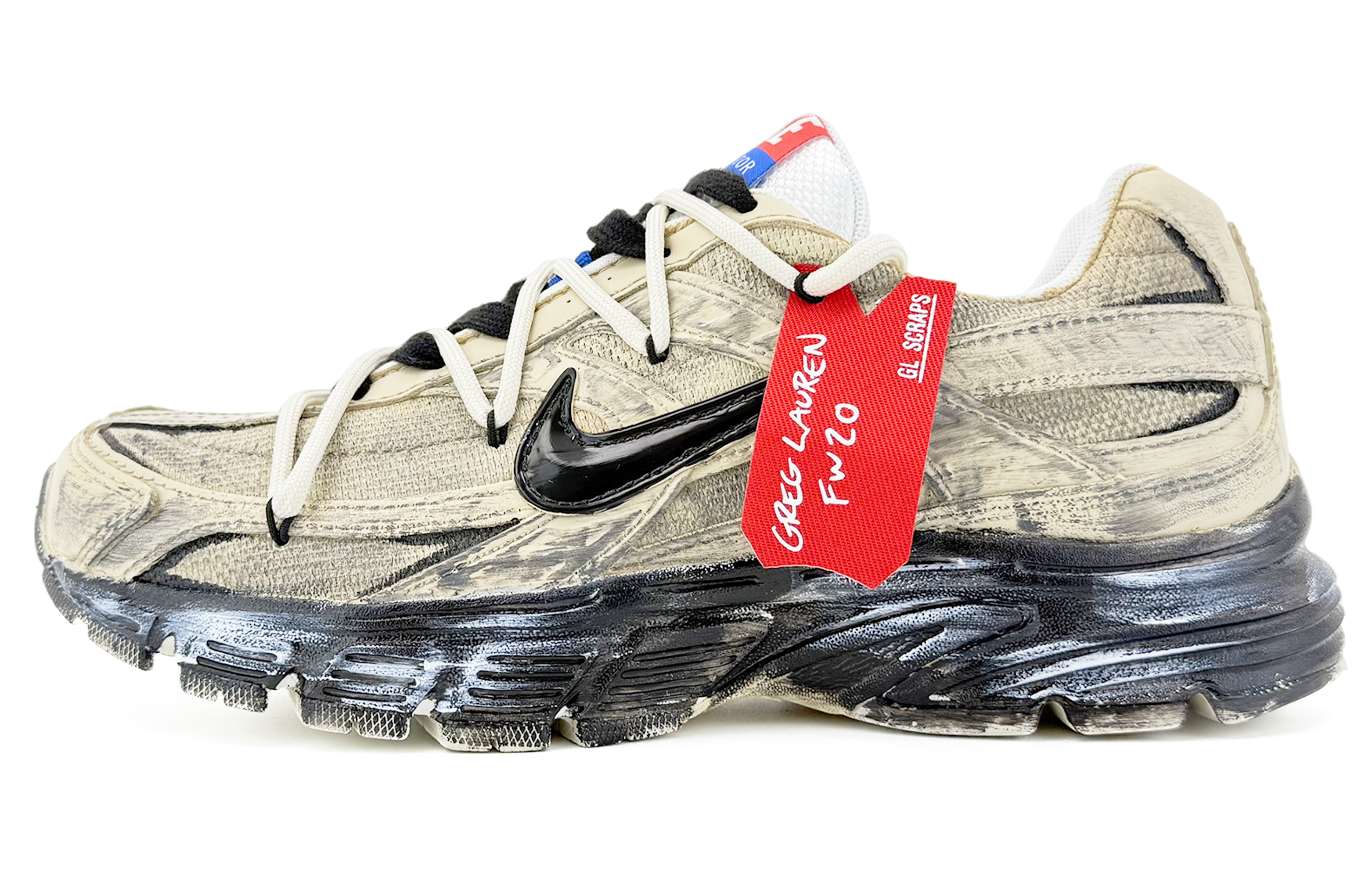 Nike Initiator Cushioning Abrasion Resistant Cushioning, Wear Resistant Low top Running Shoes Unisex Beige Black