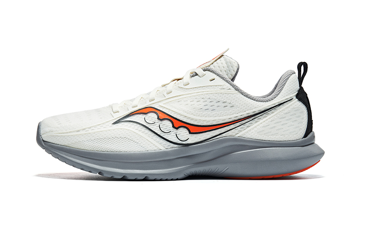 Saucony Kinvara Essence 13 Comfortable Cushioning Low top Running Shoes Unisex Beige Orange Color