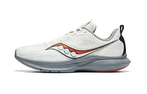 Saucony Kinvara Essence 13 Comfortable Cushioning Low top Running Shoes Unisex Beige Orange Color