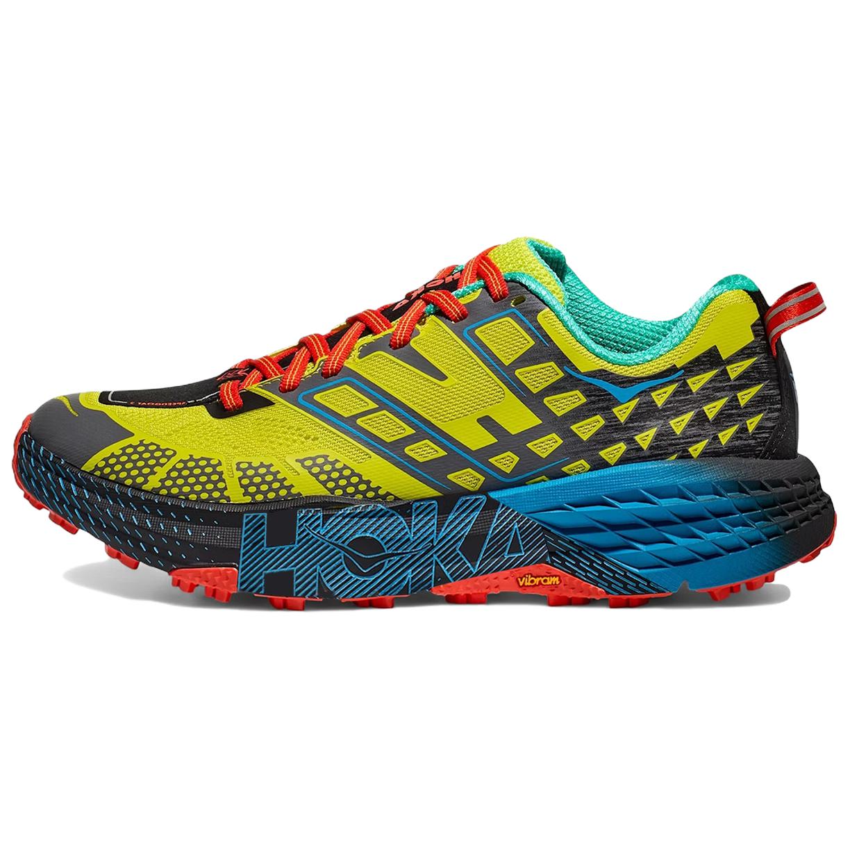 Кроссовки HOKA ONE ONE SPEEDGOAT 2 (желто-синие)