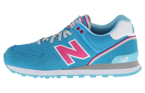 New Balance NB 574 Running Shoes Women's Low Top Atoll Blue/Coral Powder