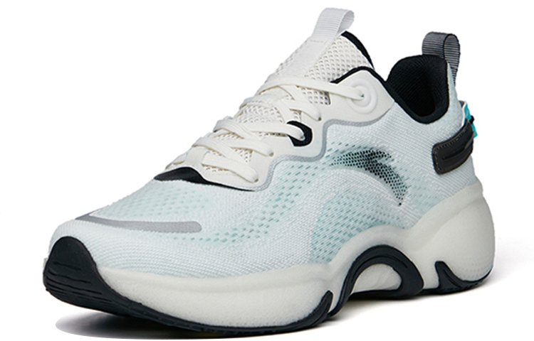 Anta Cushioning Slip Resistant Abrasion Resistant Breathable Low top Running Shoes Men’s White Green Black