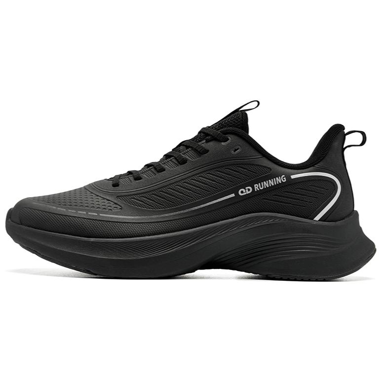QIAODAN Synthetic Leather Low top Running Shoes Men’s Black