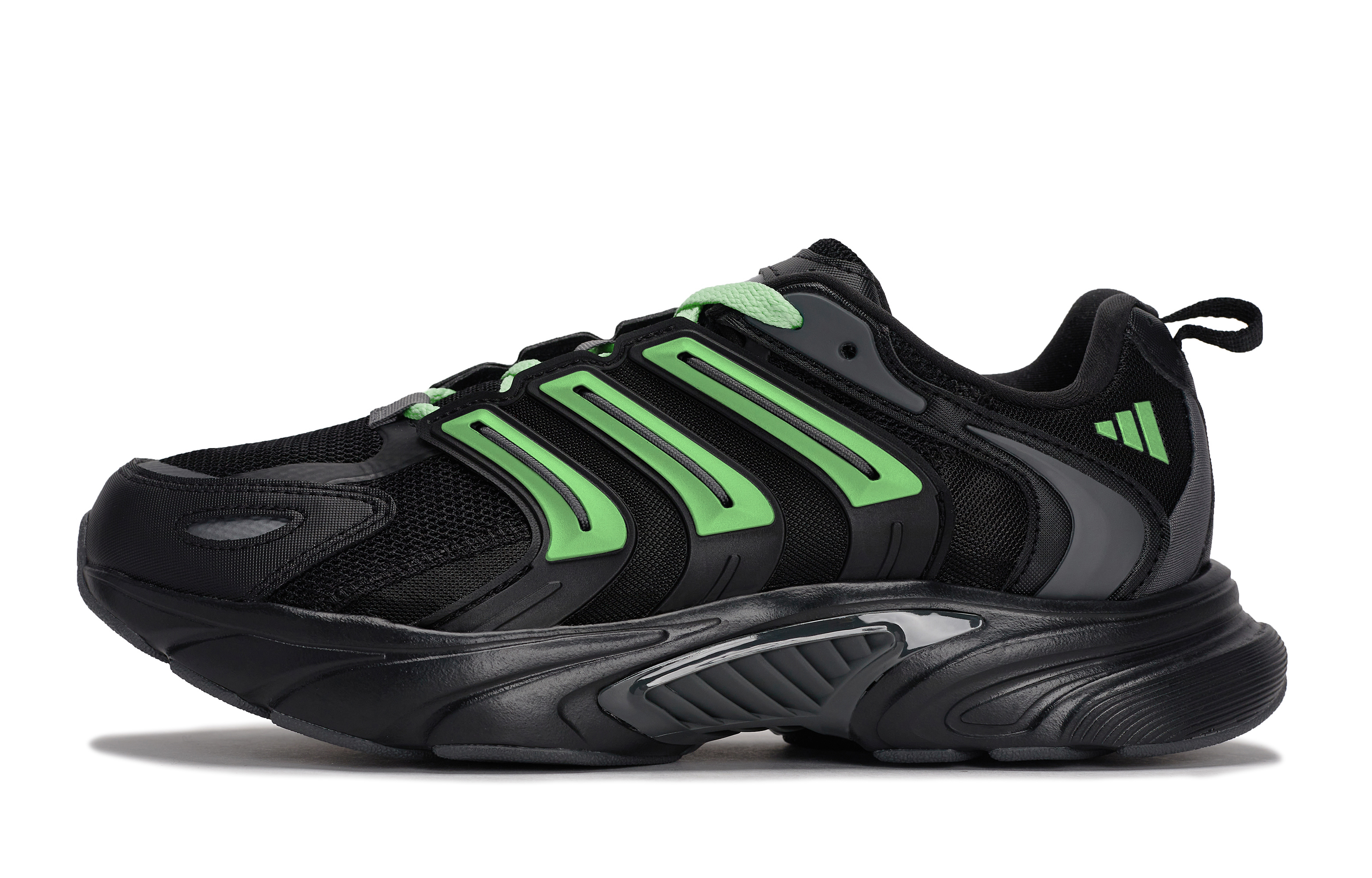 Adidas CLIMACOOL BOUNCE Slip Resistant Abrasion Resistant Low top Running Shoes Unisex Black Green