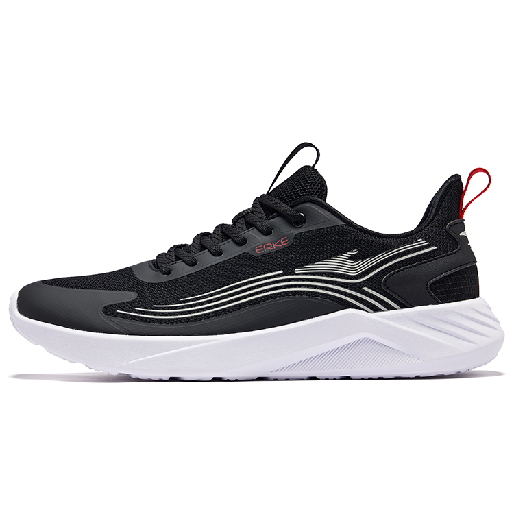 Erke Textile, Synthetic Leather Cushioning Breathable Cushioning Breathable Low top Running Shoes Men’s