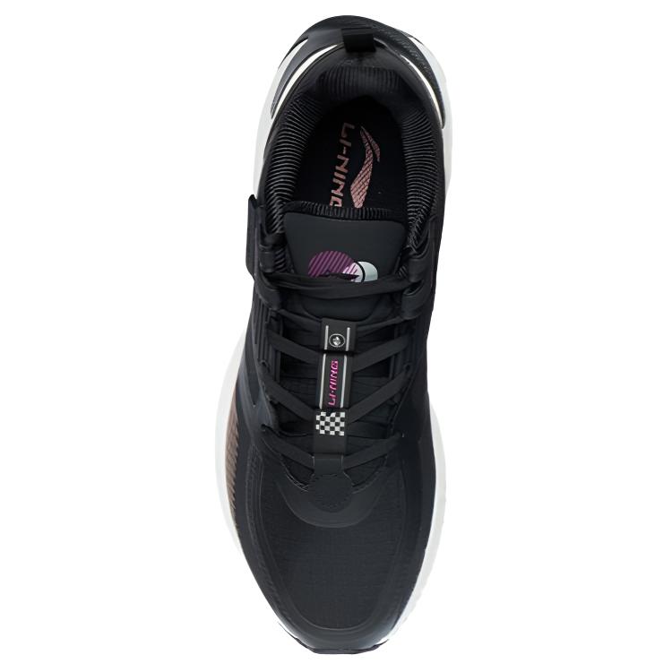 Li Ning Cloud Shield Reflective Cushioning Slip Resistant Abrasion Resistant Low top Running Shoes Women’s Black