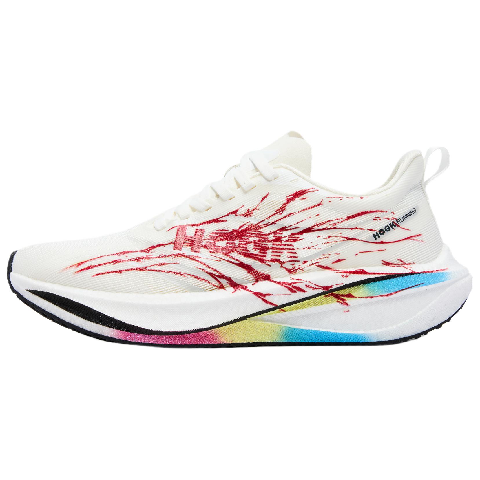 HOGK Running Shoes Unisex Low Top Phoenix White
