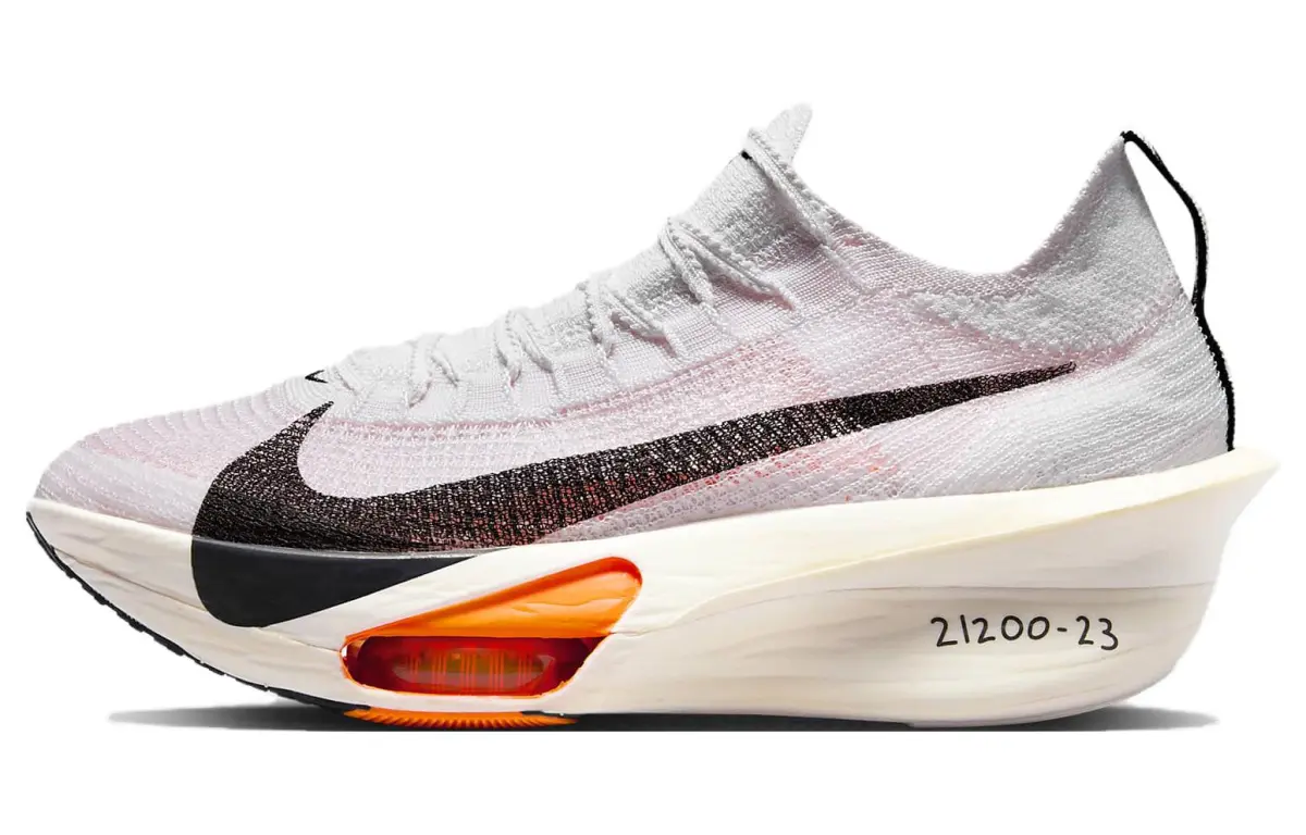 Nike Air Zoom Alphafly Next% 3 Breathable Low top Carbon Plate Marathon Running Shoes Women's White Orange Black