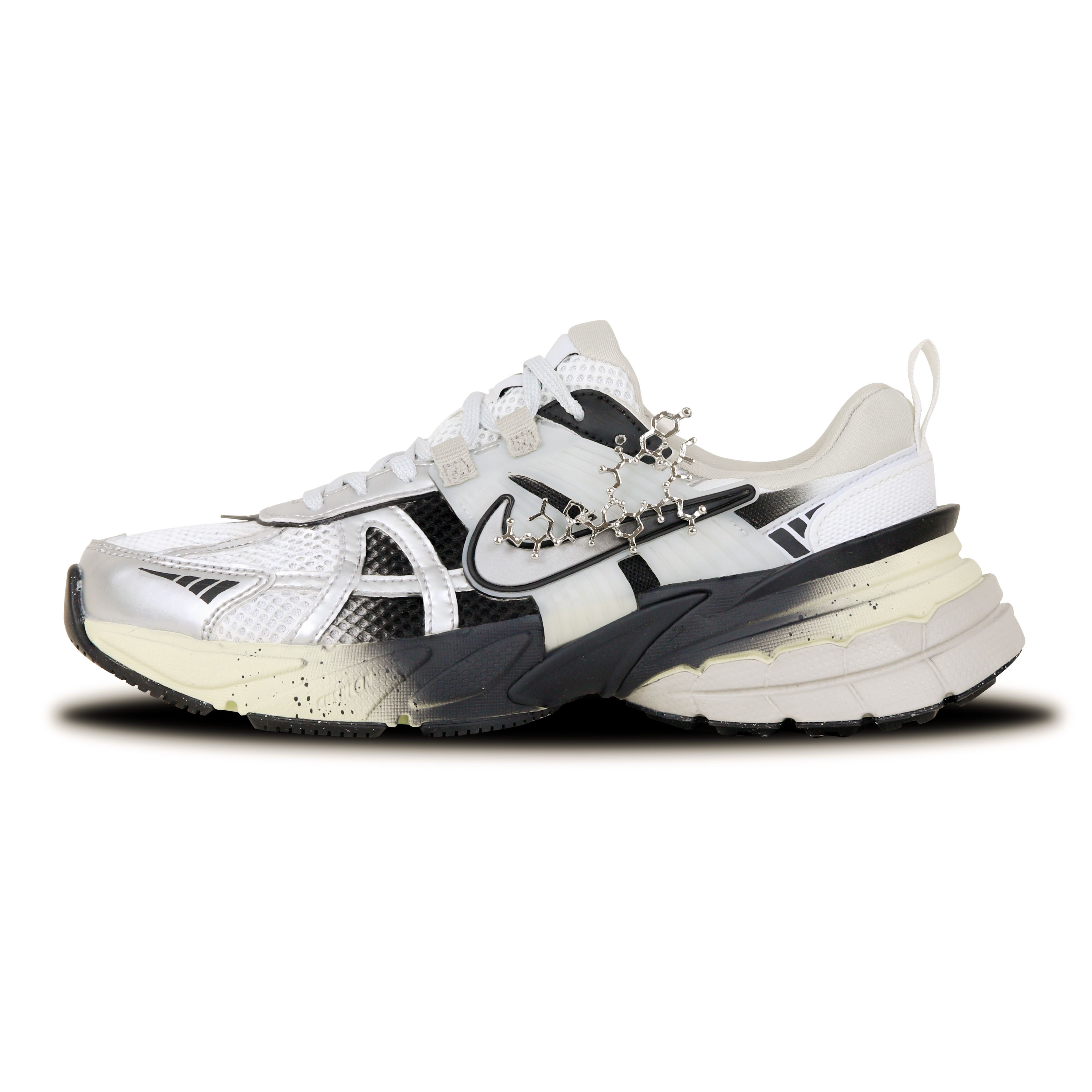 Nike V2K Run Slip Resistant, Breathable, Lightweight Low top Casual Running Shoes Women’s White Silver Black
