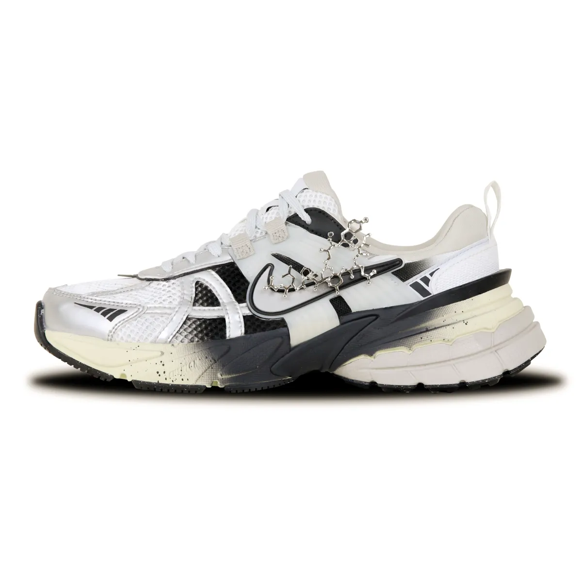 Nike V2K Run Slip Resistant, Breathable, Lightweight Low top Casual Running Shoes Women's White Silver Black