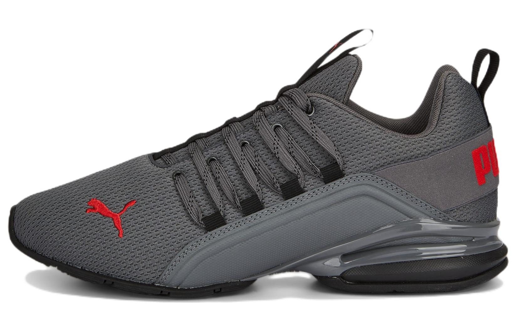 PUMA Axelion Refresh Slip Resistant Abrasion Resistant Low top Running Shoes Gray