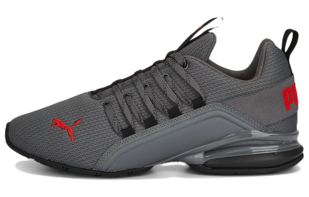 PUMA Axelion Refresh Slip Resistant Abrasion Resistant Low top Running Shoes Gray