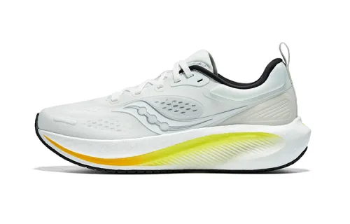 Saucony Surge 3 Fabric Cushioning Breathable Low top Casual Running Shoes Men's White Black