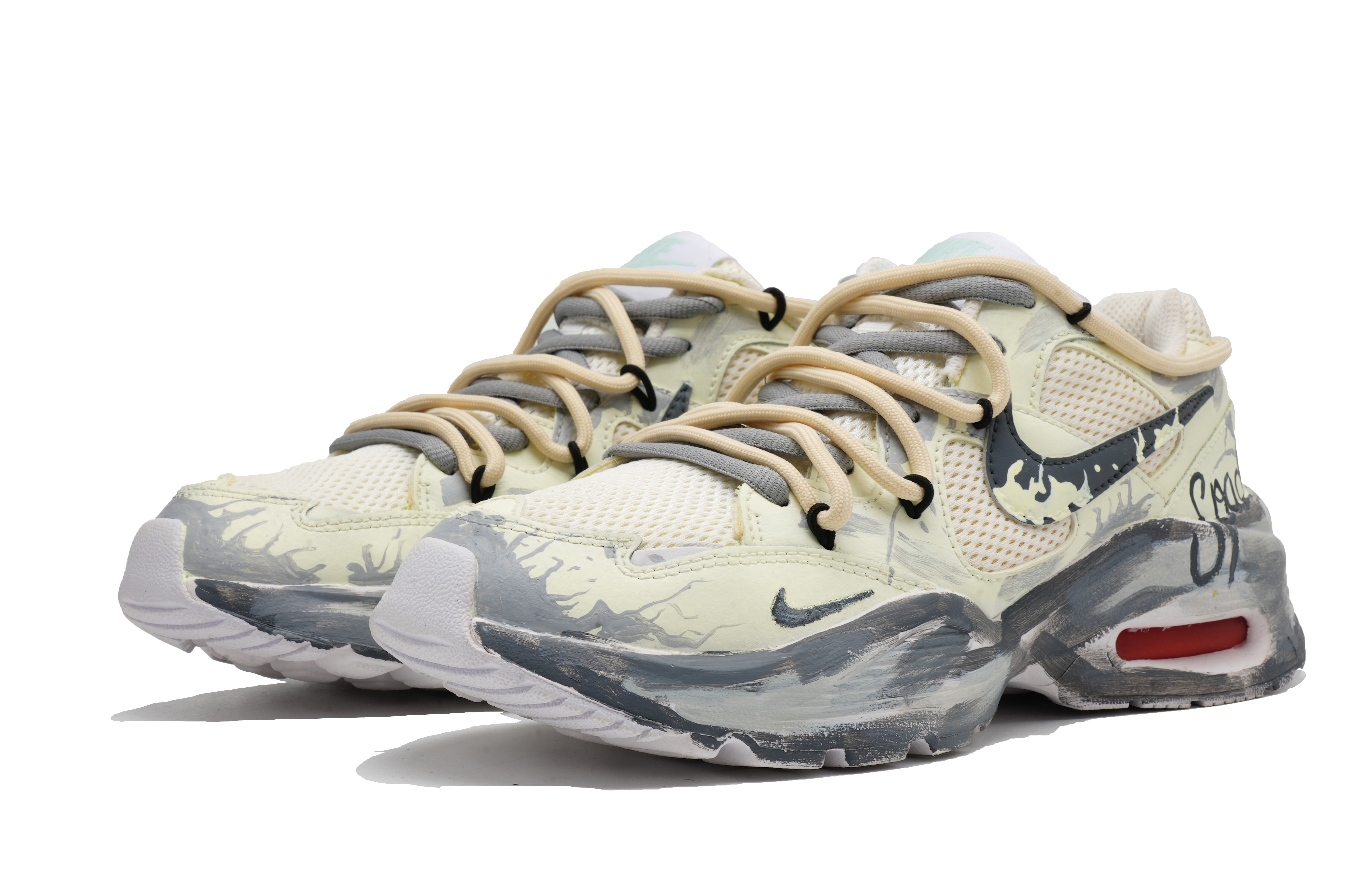 Nike Air Max Fusion Low top Running Shoes Women’s Yellow Gray