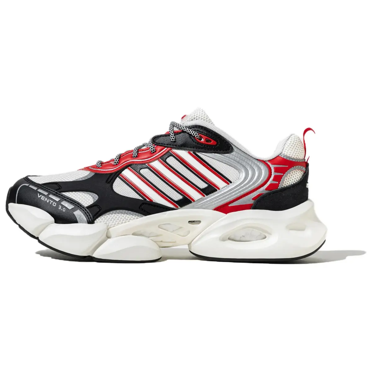 Adidas CLIMACOOL VENTO 3.0 Slip Resistant Abrasion Resistant Low top Running Shoes Men's White Red Black