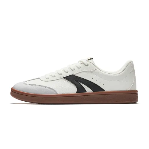 Anta TT Lite Slip Resistant Abrasion Resistant Low top Skateboard Shoes Men's White Gray Black
