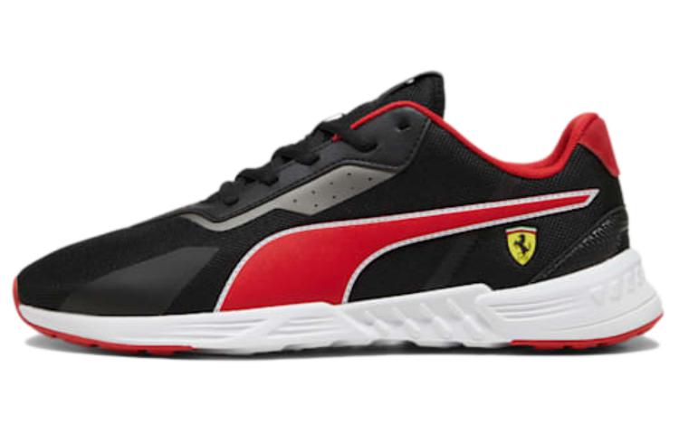 PUMA Scuderia Ferrari Slip Resistant, Abrasion Resistant, Breathable Low top Running Shoes Men's Black Red