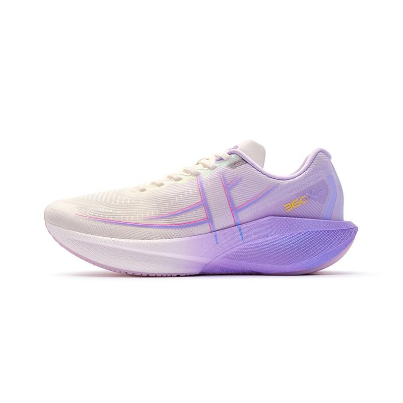 XTEP 360X 2.0 Low top Carbon Plate Marathon Training Running Shoes Women’s White Purple