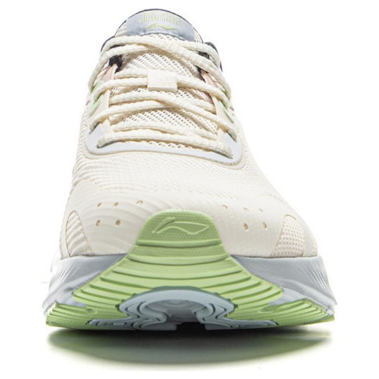 Li Ning Cushioning Slip Resistant Abrasion Resistant Low top Casual Running Shoes Men’s Ivory