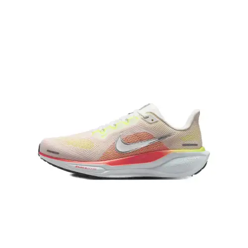 Nike Pegasus 41 comfortable lace-up Y2K retro running shoes, mesh shock-absorbing and wear-resistant, low-top ReactX foam running shoes, women's model, bright crimson