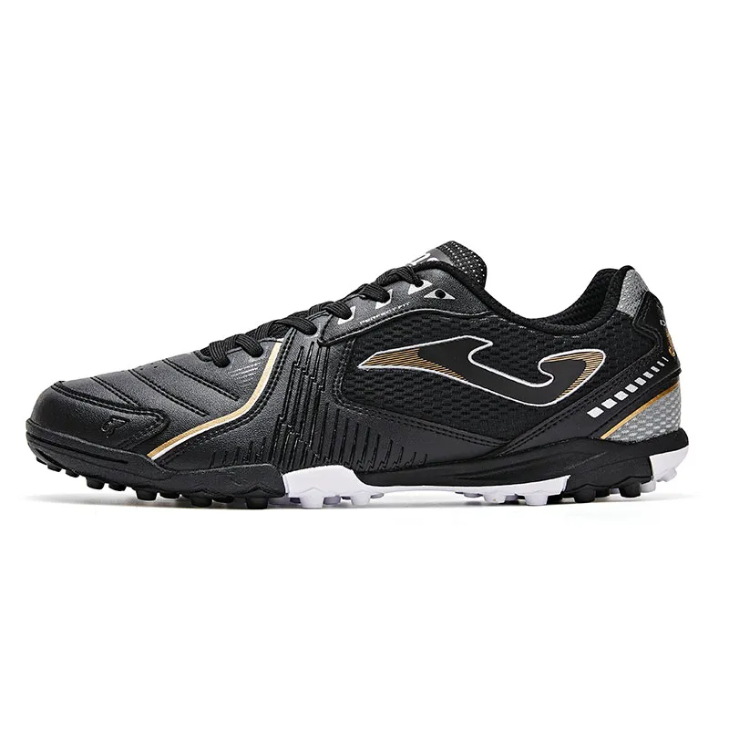 Joma Slip Resistant Abrasion Resistant TF Turf Synthetic Leather Soccer Shoes Men's Black DRIBLING