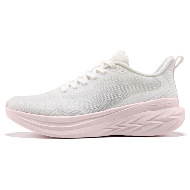 361° Slip Resistant, Abrasion Resistant, Breathable Low top Casual Running Shoes Women’s White Pink