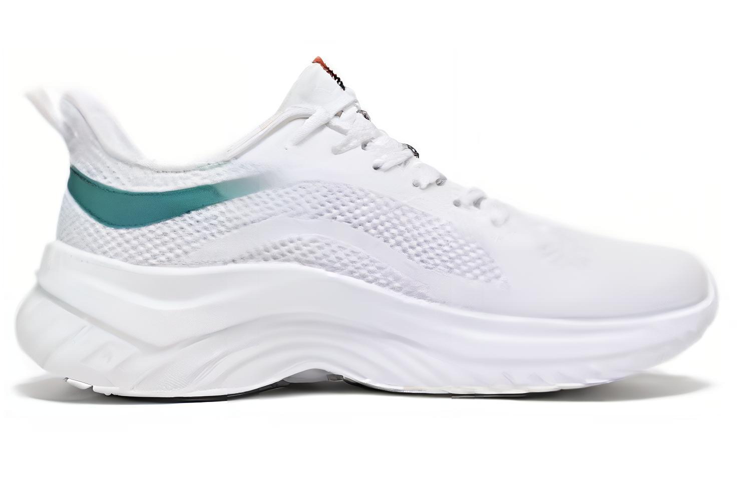 361° Cushioning, Wear Resistant Low top Running Shoes Men’s White Star Cloud Cyan
