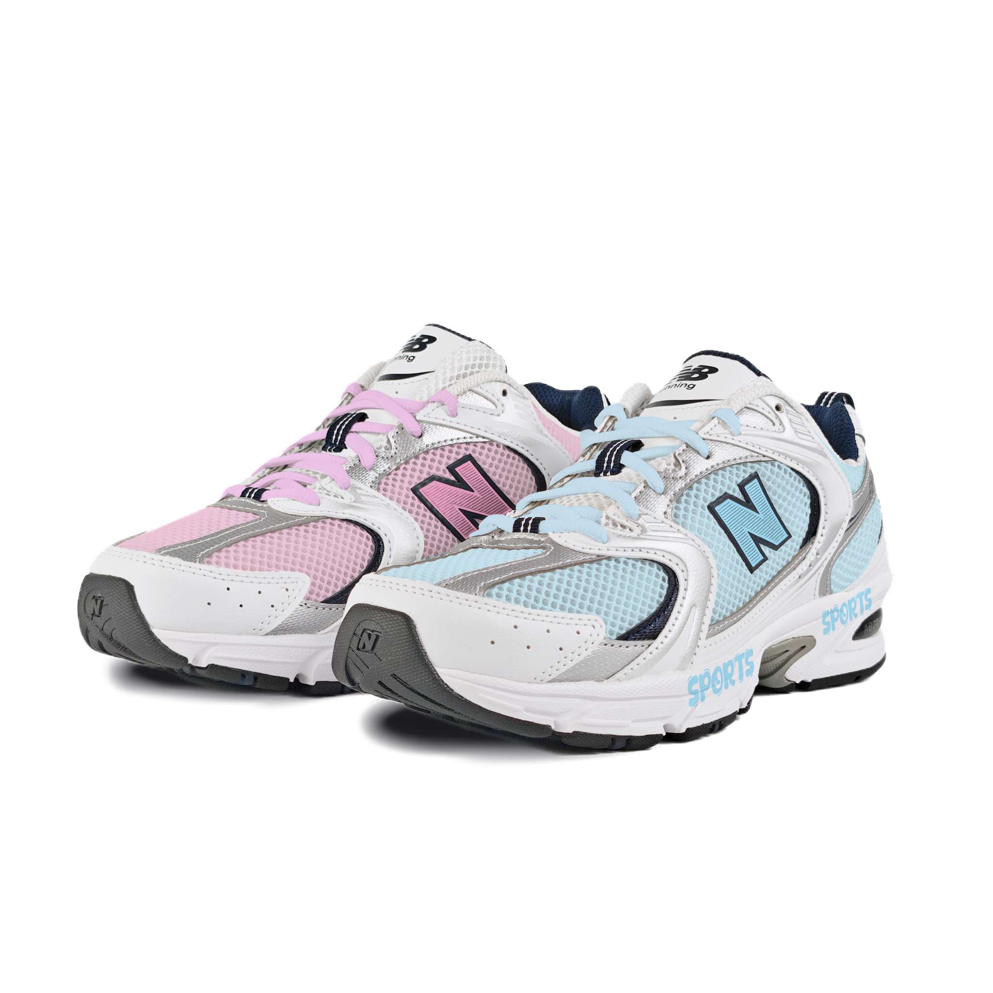 New Balance NB 530 Low top Running Shoes Unisex Pink Blue