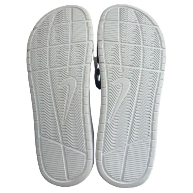 Мужские шлепанцы Nike Benassi Solarsoft (черно-белый) — Чёрный\белый — фото 4