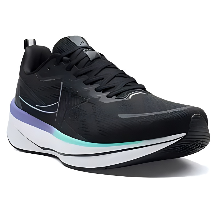 XTEP 6.0 Speed Cushioning Breathable Lightweight Low top Sprint Running Shoes Men’s Black