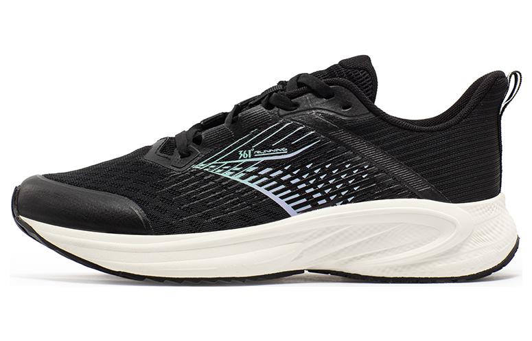 361° Cushioning Breathable Lightweight Low top Running Shoes Women’s Black Blue