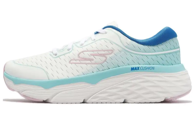 Skechers Max Cushioning, Wear Resistant Low top Running Shoes Women's Blue White