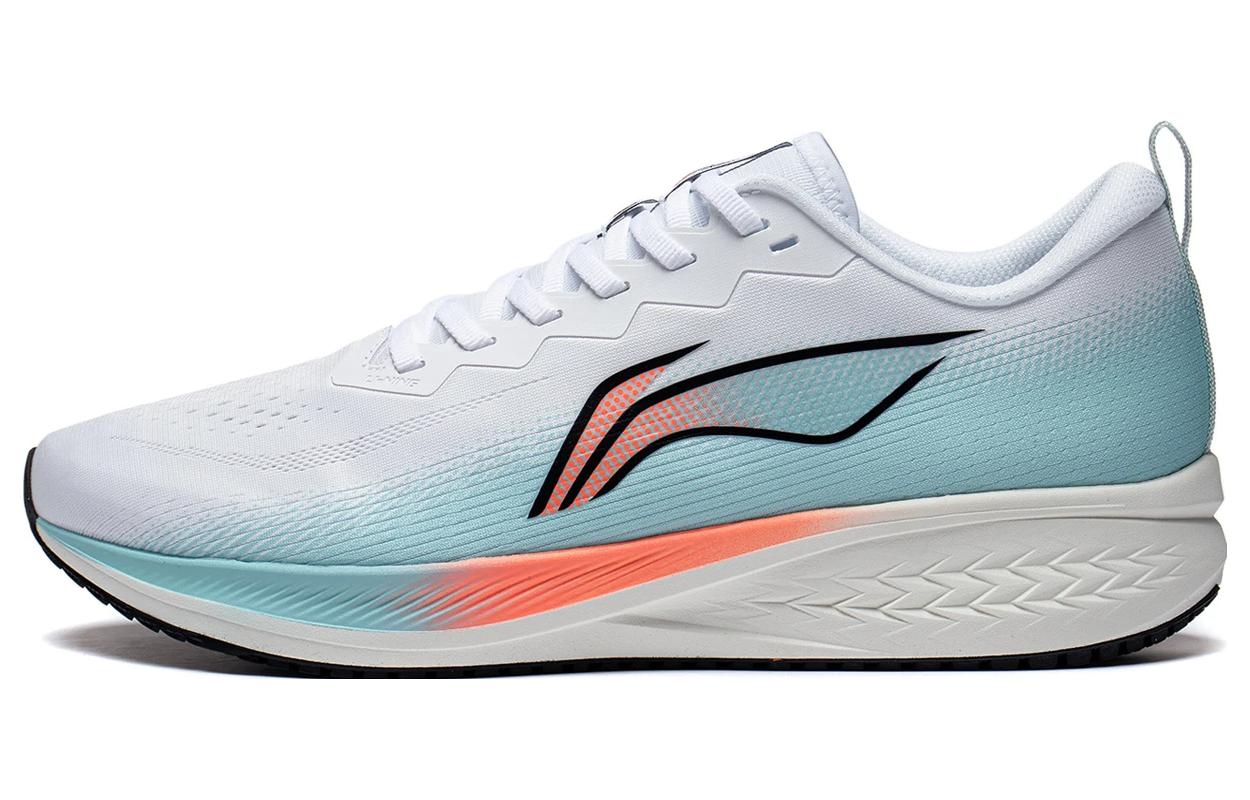 LiNing Red Rabbit 6 Physical Examination Lightweight, Comfortable and Breathable Balanced Support Anti-Slip Wear-Resistant Low-top Running Shoes Men's White Blue