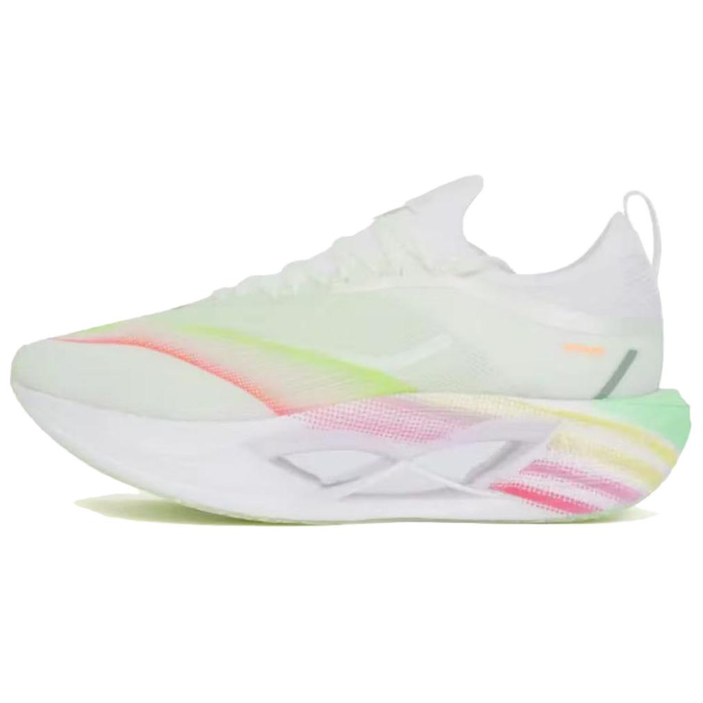 XTEP Colorful Cloud Fabric Slip Resistant Abrasion Resistant Low top Casual Running Shoes Women’s White Green