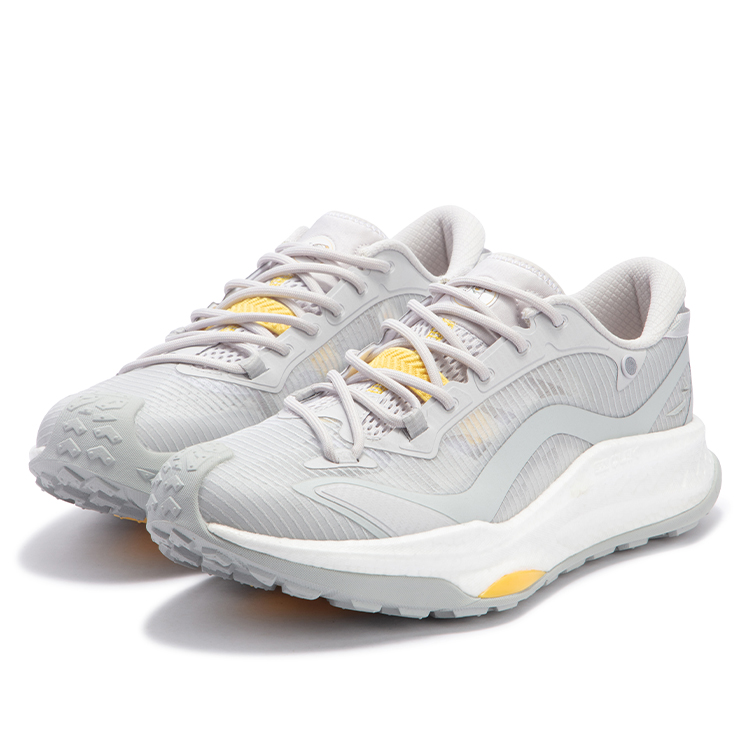 361° Wu Xia Collection Cushioning Slip Resistant Abrasion Resistant Low top Running Shoes Men’s Light Gray