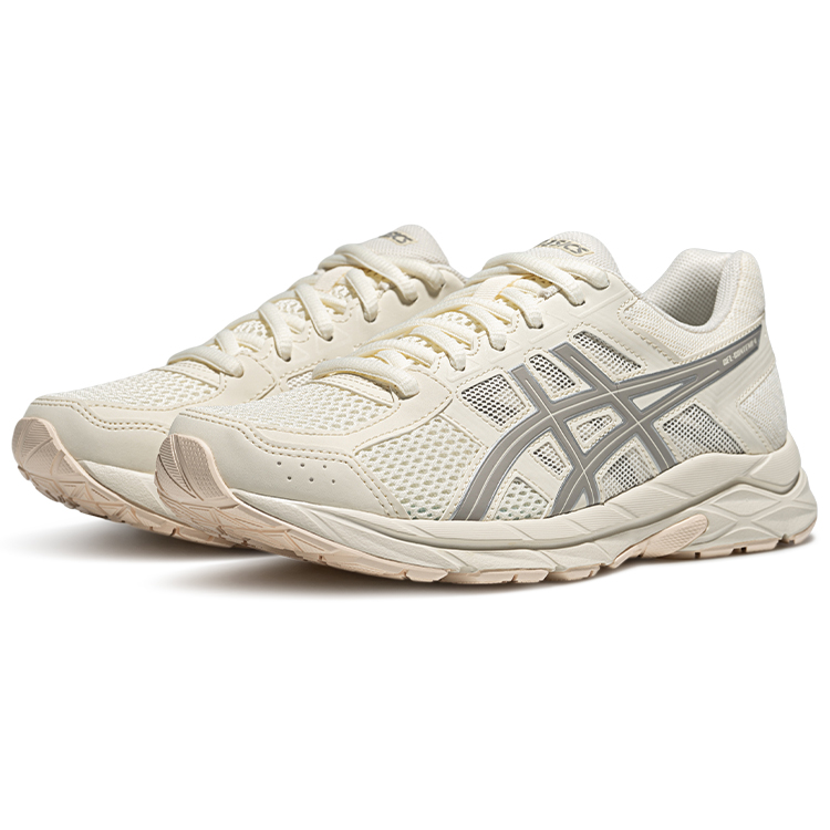 ASICS Gel Contend 4 Comfortable Abrasion Resistant Breathable Low top Running Shoes Women’s Ecru