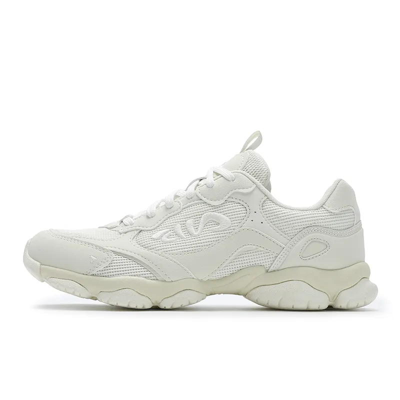 FILA FLUID 6 ST Textile, Synthetic Leather Low top Chunky Sneakers Women's White Yellow