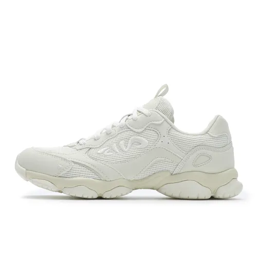 FILA FLUID 6 ST Textile, Synthetic Leather Low top Chunky Sneakers Women's White Yellow