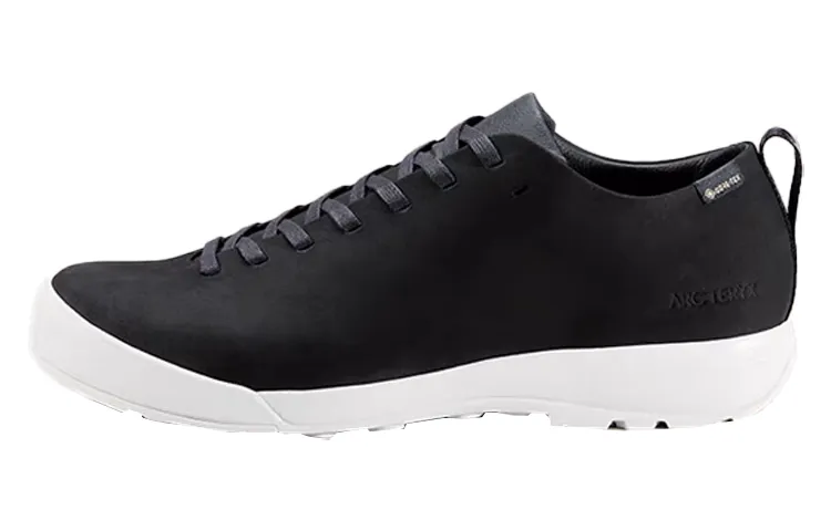 Arc'teryx RALLE Leather Waterproof And Breathable Low top Casual Running Shoes Unisex Black Lime Gray