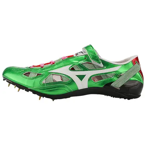 Mizuno Cushioning Slip Resistant Abrasion Resistant Running Shoes Unisex Green Black