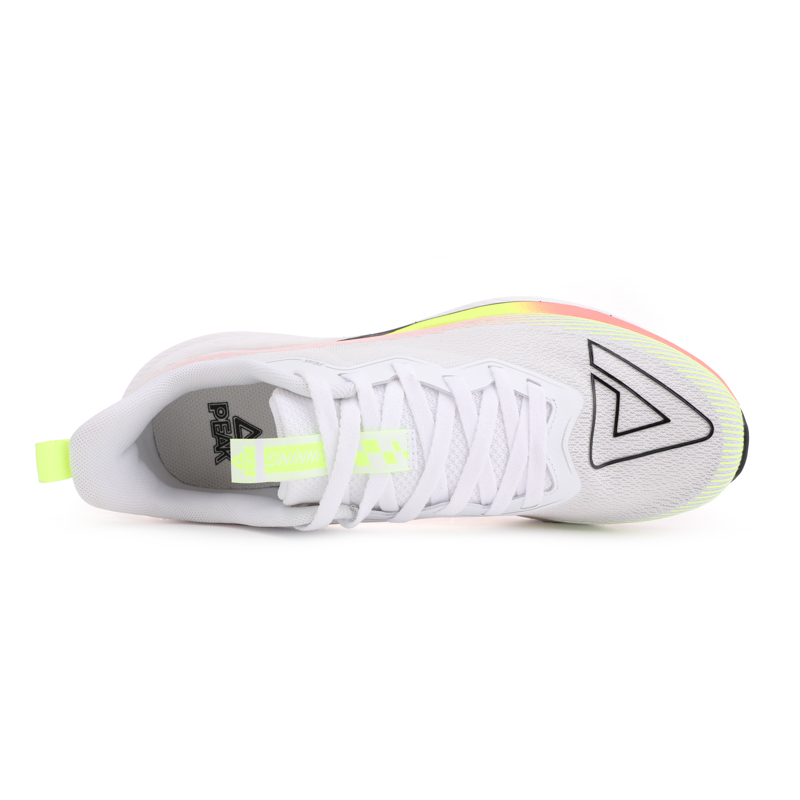 PEAK Long Distance Running Low Top Running Shoes Men’s White Green