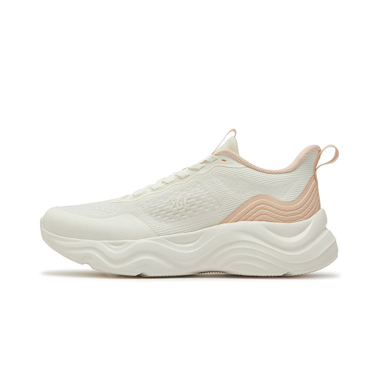 361° Wear resistant, Lightweight, Breathable, And Non slip. Low top Running Shoes Women’s White Pink