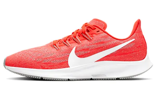 Nike Pegasus 36 Sports Comfort Fabric Shock Absorbing, Slip-Free Breathable Low Top Air Zoom Marathon Running Shoes Men's Red and White