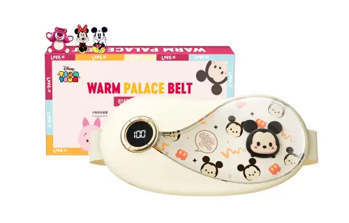 Disney Disney, smart belt, fast compress, massager, children's physiological handheld cute hand warmer, with LED display, vibration, long-term effect