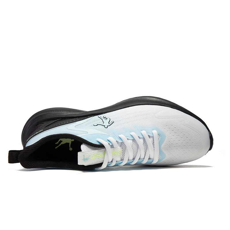 QIAODAN Cushioning Breathable Lightweight Low top Casual Running Shoes Men’s Jordan White Sky Blue