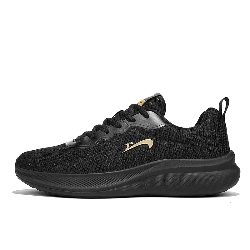 K bird Outdoor Low top Casual Running Shoes Men's Black Gold