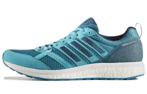Adidas Adizero Tempo 9 Comfortable Slip Resistant Abrasion Resistant Low top Running Shoes Men's Blue