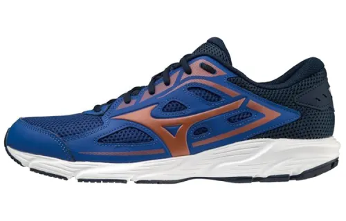 Mizuno Spark 7 Running Shoes Men's Low Top Blue/Brown/White