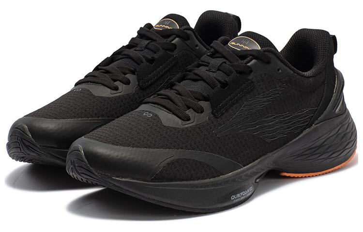 361° Cushioning Slip Resistant Cushioning Slip Resistant Low top Running Shoes Men’s Black Orange