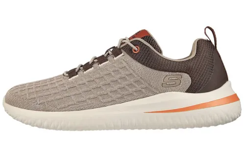 Skechers Delson 3.0 Running Shoes Men's Low Top Gray/Umber/Brown